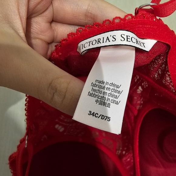 Victoria’s Secret Red Corset Lace Bustier Top 34C - Picture 6 of 8